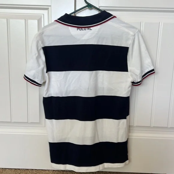 Rare Polo Ralph Lauren USA Men Polo Shirt Custom Slim Fit  Medium - Picture 4 of 5